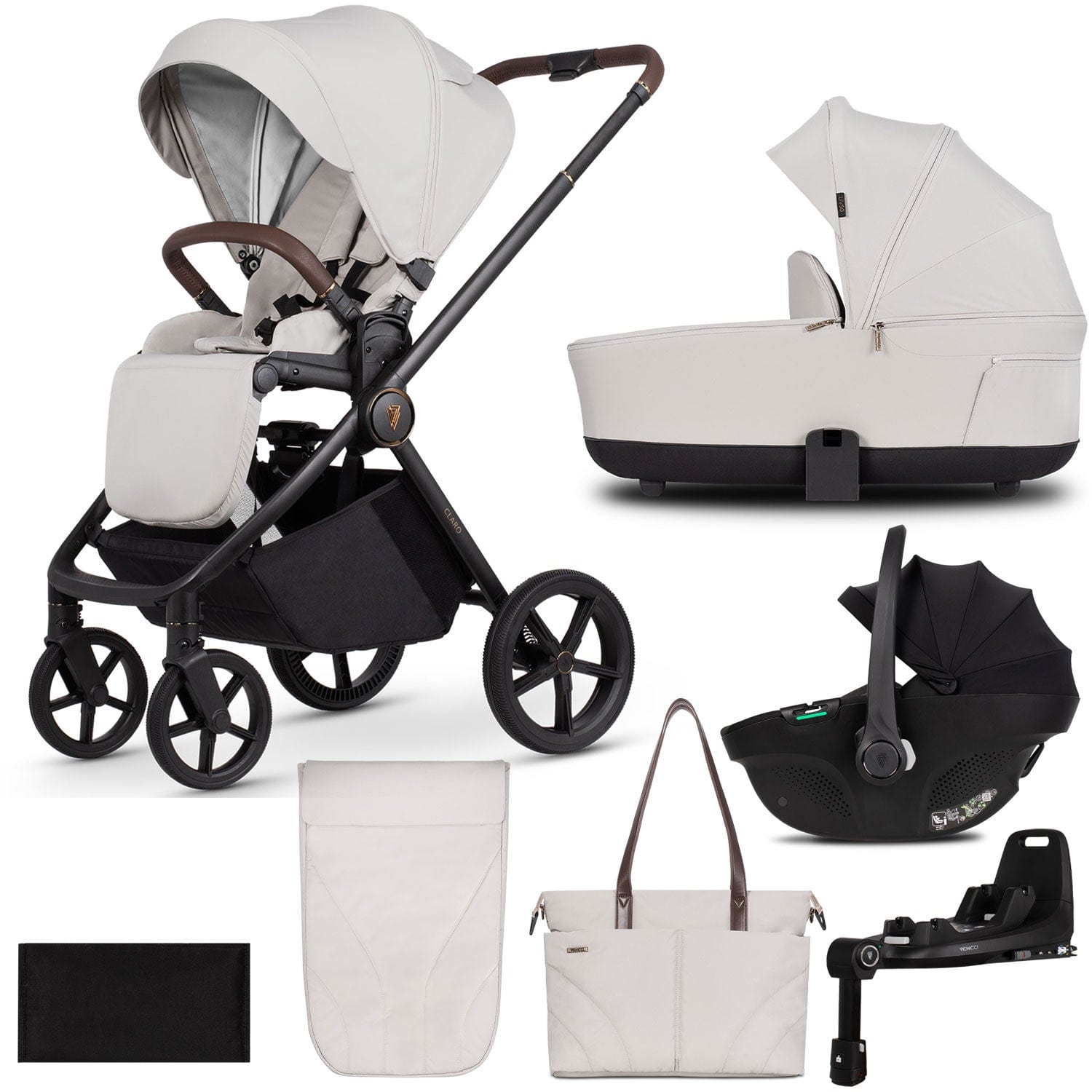Venicci Claro 3 in 1 Travel System in Vanilla Travel Systems 2000920411 5905261334671