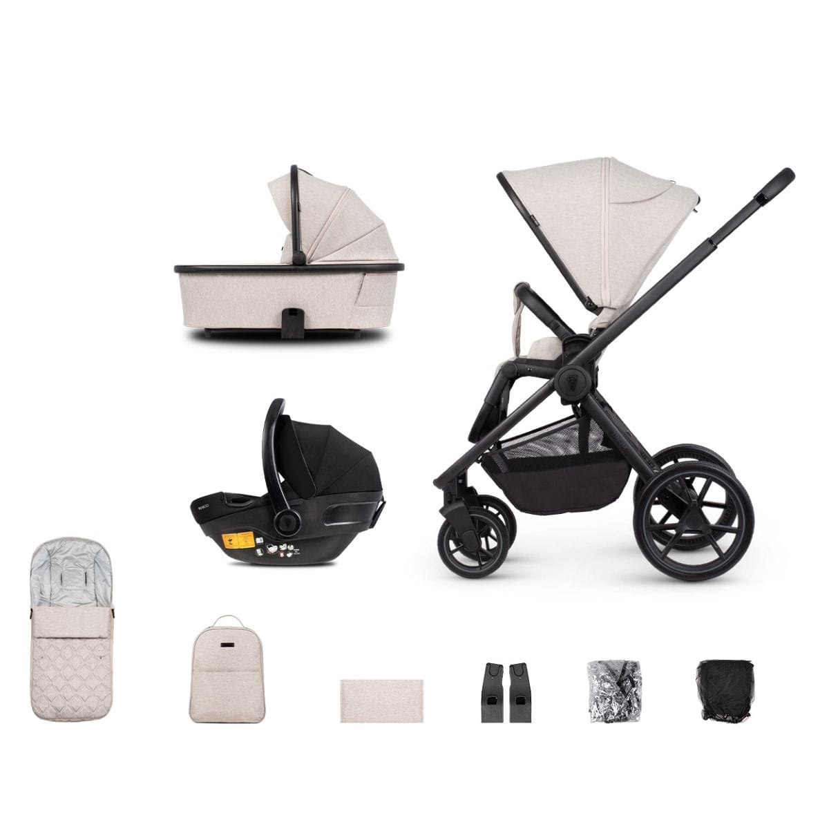 Venicci Tinum Edge 3 in 1 Travel System in Dust Travel Systems 2000610311