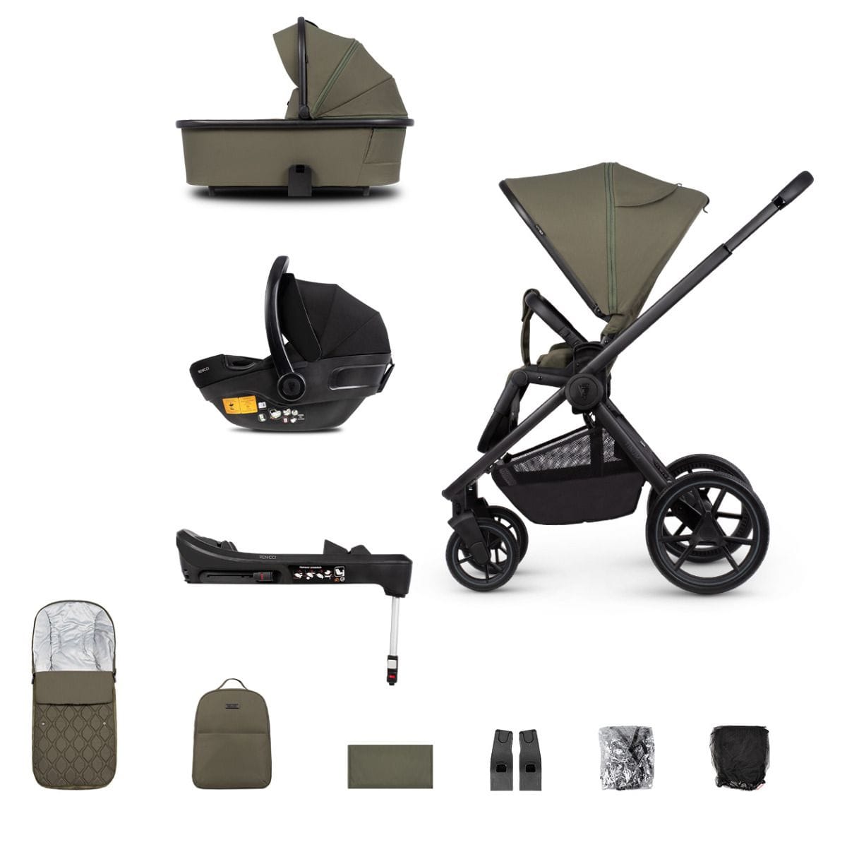 Venicci Tinum Edge 3 in 1 Travel System in Moss Travel Systems 2000610409 5905261331809