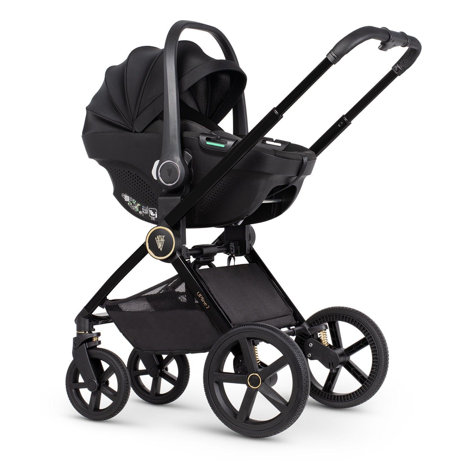 Venicci Tinum Upline 2 3in1 Travel System in All Black Travel Systems