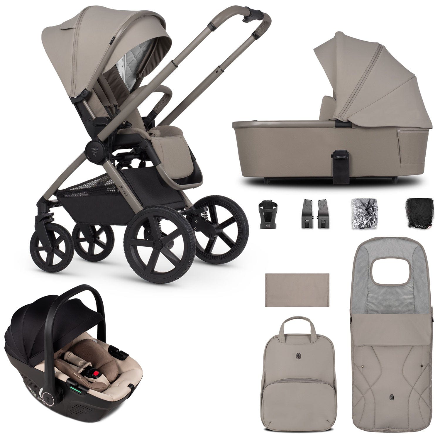 Venicci Tinum Upline 2 3in1 Travel System in Taupe Travel Systems 2001120315 5905261334602