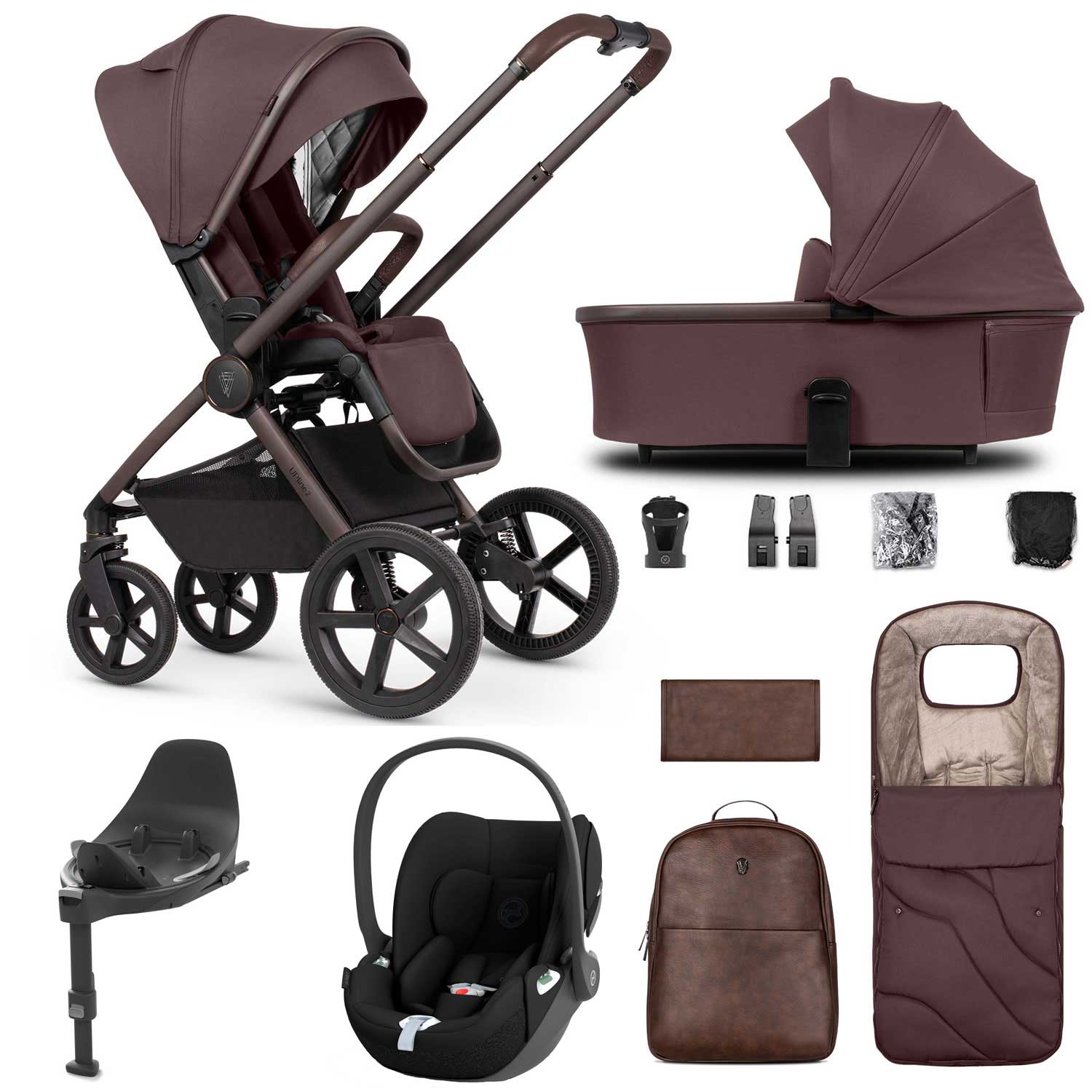 Rose Gold Venicci Tinum Travel System Venicci Tinum Upline I-Size