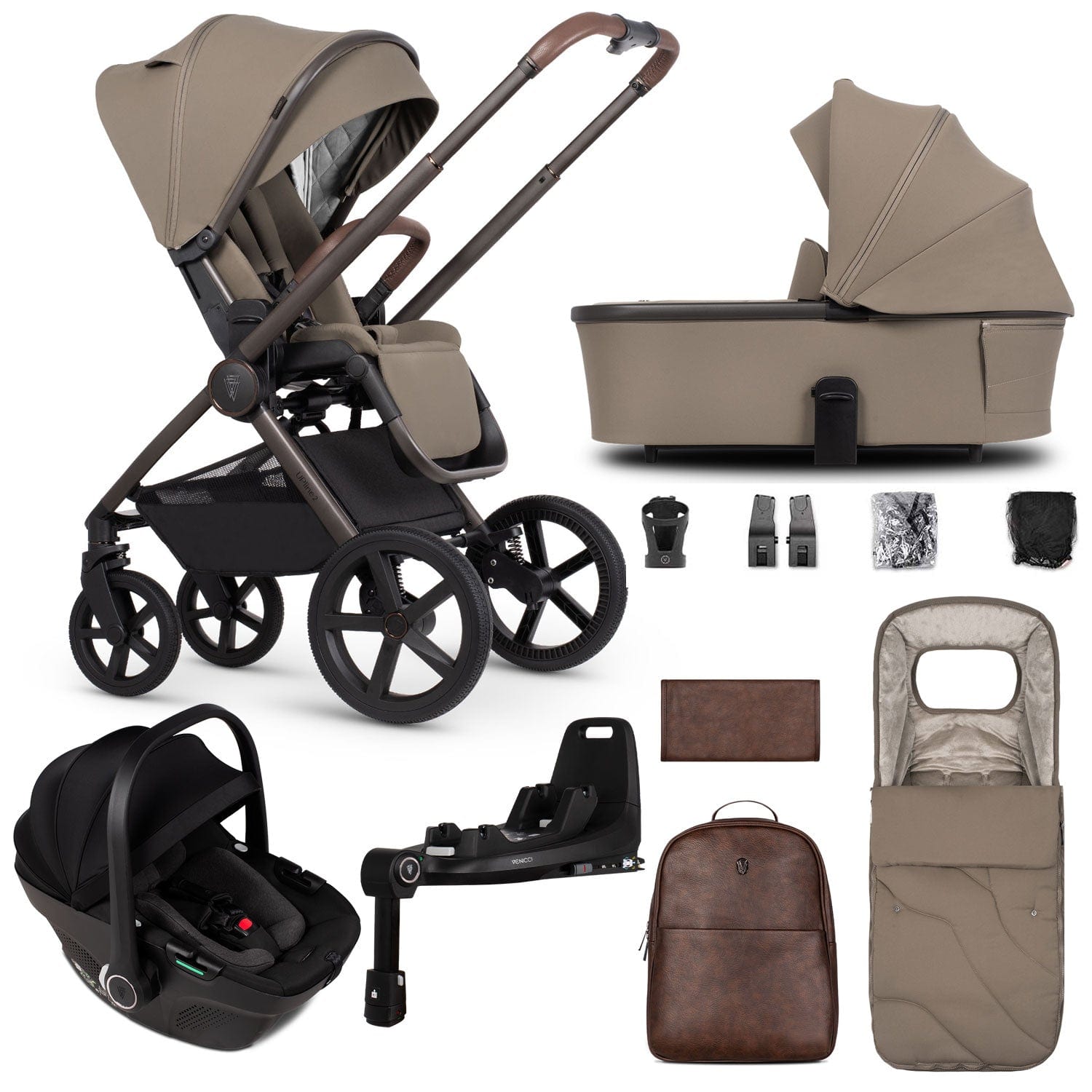 Venicci Tinum Upline 2 SE 3in1 Travel System in Powder Travel Systems 2001010414 5905261334084