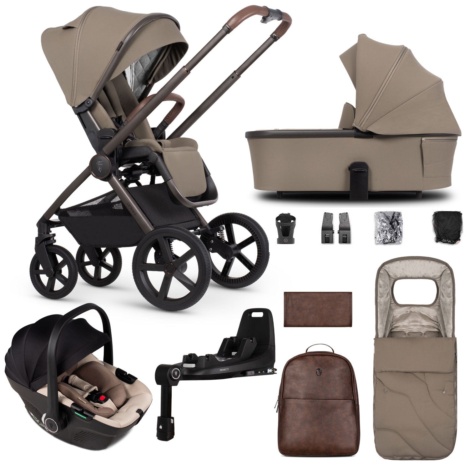 Venicci Tinum Upline 2 SE 3in1 Travel System in Powder Travel Systems 2001020414 5905261334497