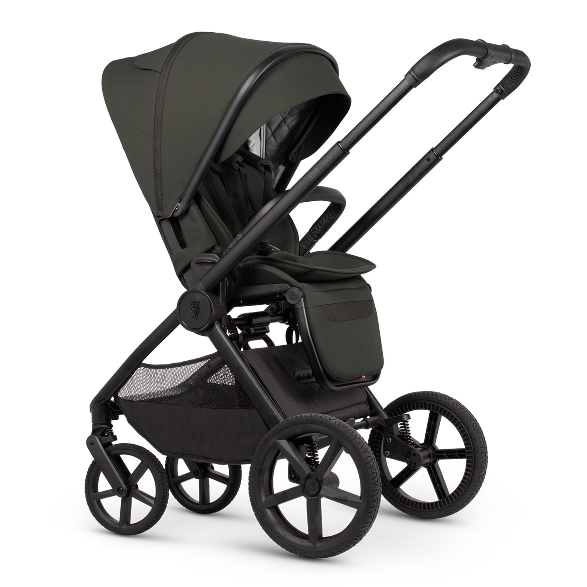 Venicci Tinum Upline 3 Hunter Luxury Bundle in Dark Olive Travel Systems
