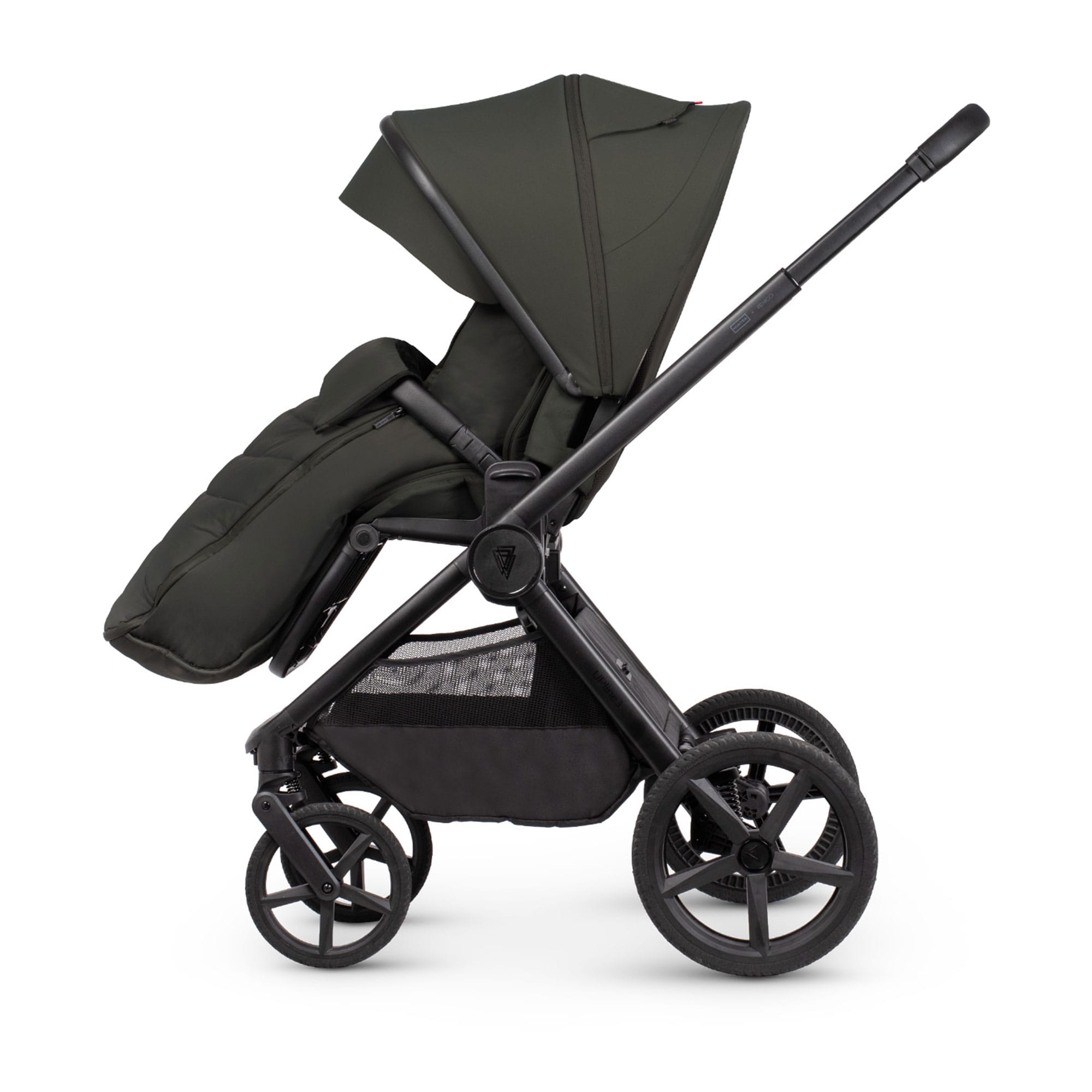 Venicci Tinum Upline 3 Hunter Luxury Bundle in Dark Olive Travel Systems