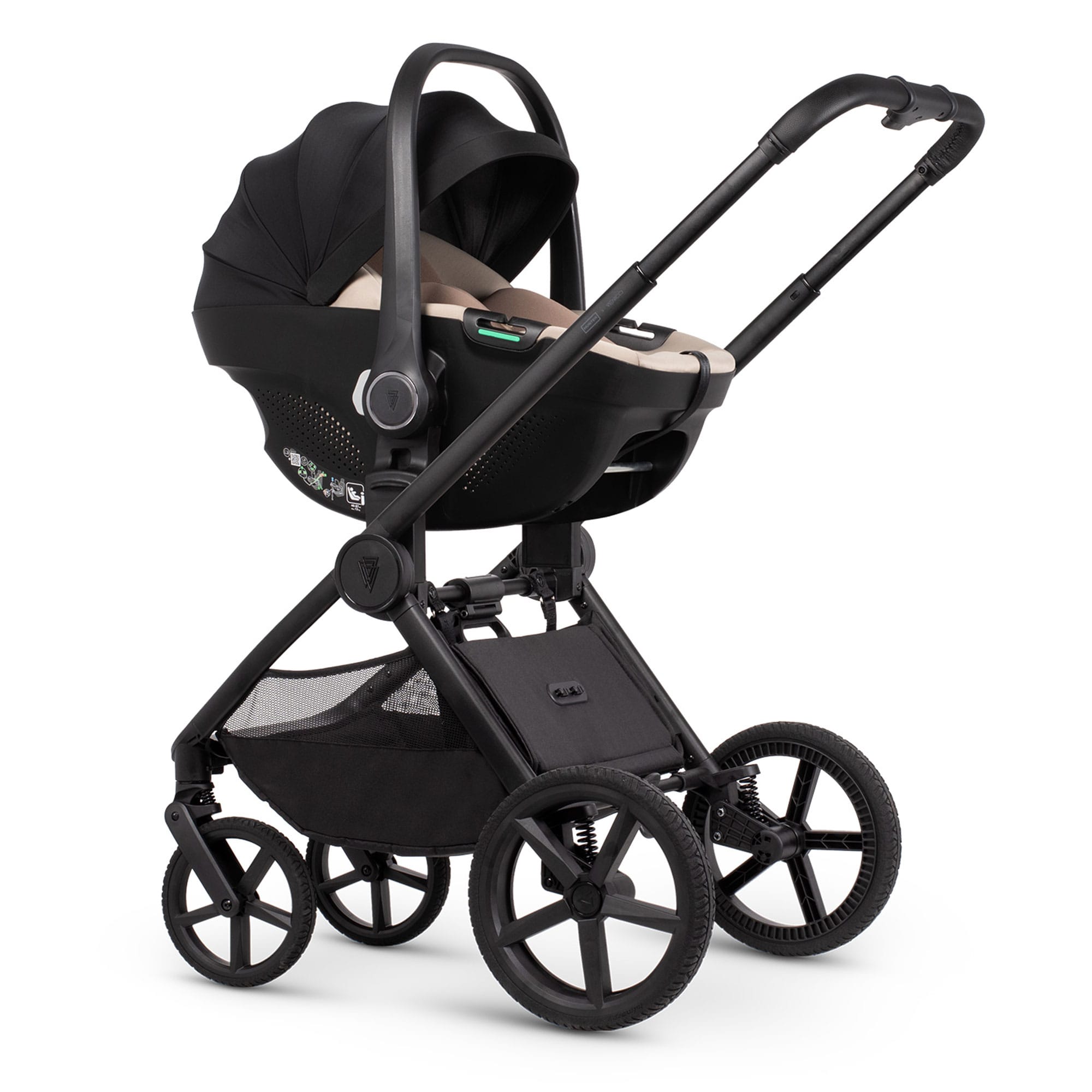 Venicci Tinum Upline 3 Hunter Luxury Bundle in Dark Olive Travel Systems