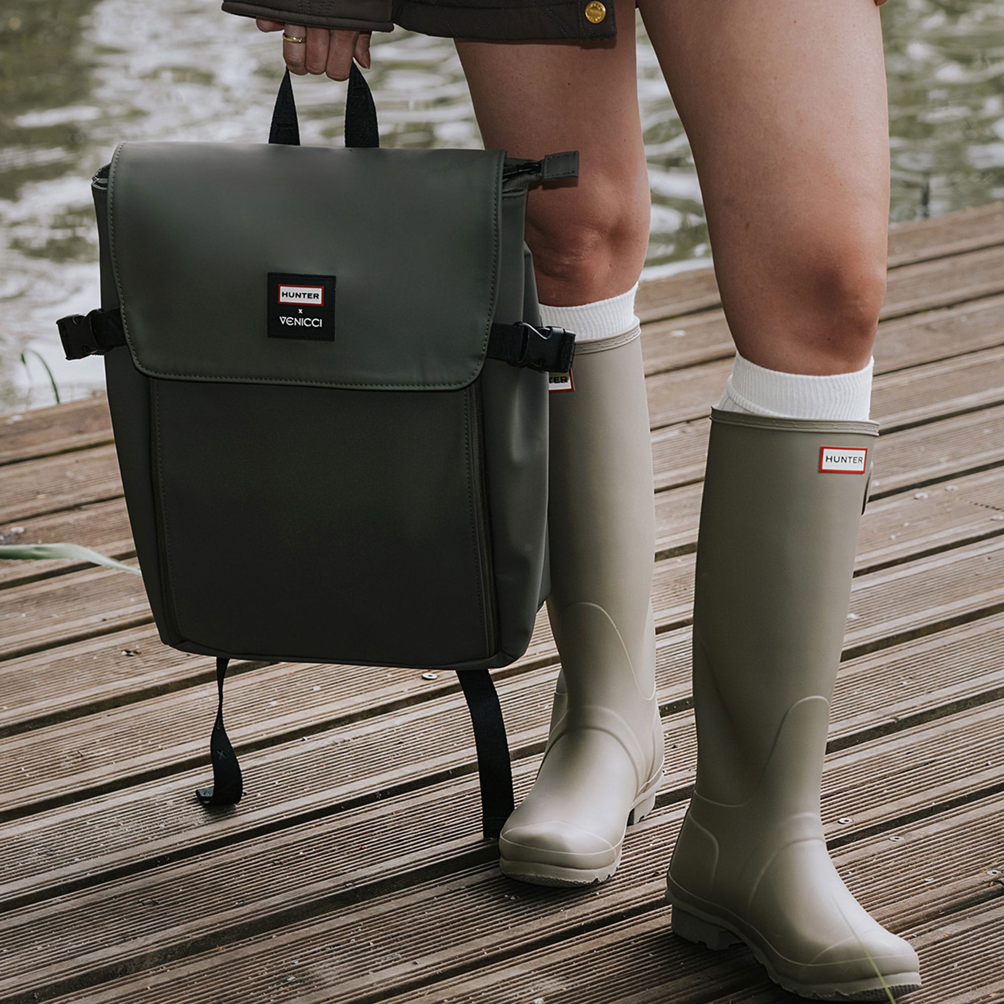 Venicci Tinum Upline 3 Hunter Ultimate Bundle in Dark Olive Travel Systems