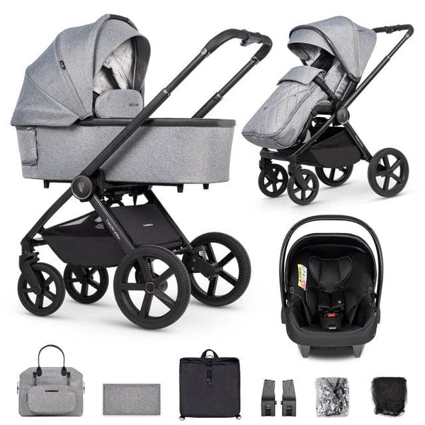 Venicci Tinum Upline 3in1 Bundle in Classic Grey Travel Systems 2000210305