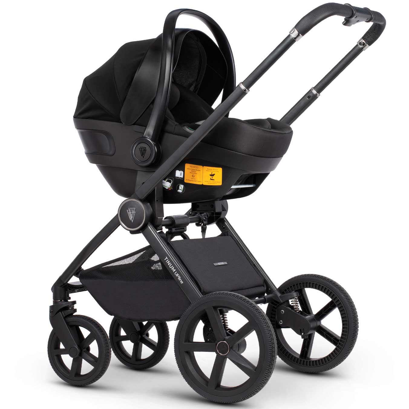 Venicci Tinum Upline Complete Travel System Bundle in Classic Grey Travel Systems