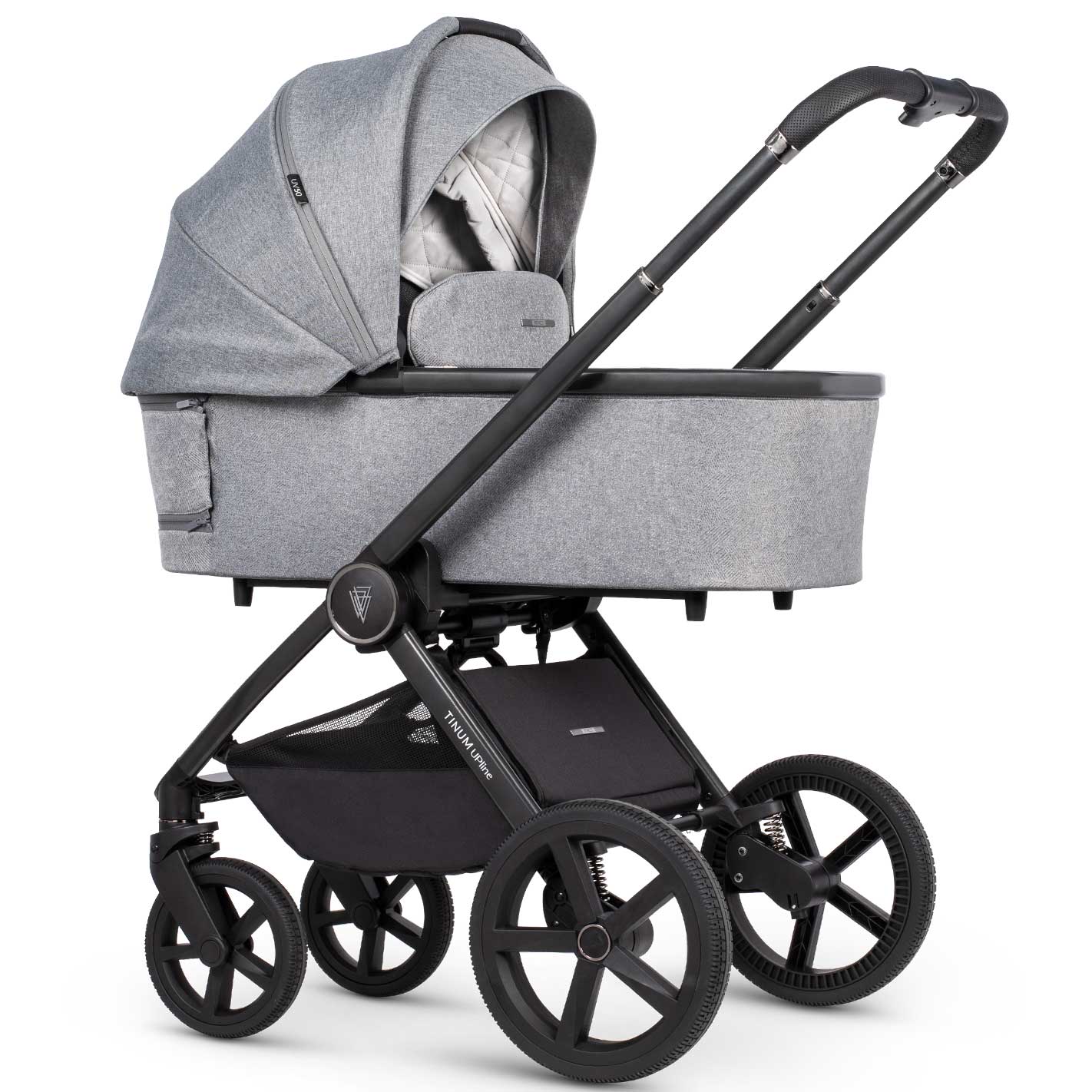 Venicci Tinum Upline Complete Travel System Bundle in Classic Grey Travel Systems