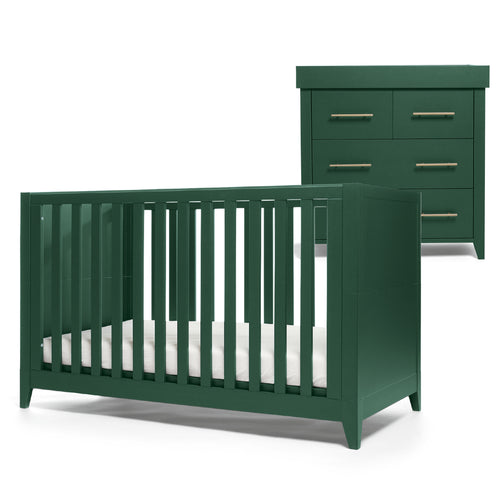 Mamas & Papas Melfi 2 Piece Cotbed Roomset Green