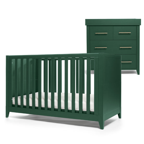 Mamas & Papas Melfi 2 Piece Cotbed Roomset Green