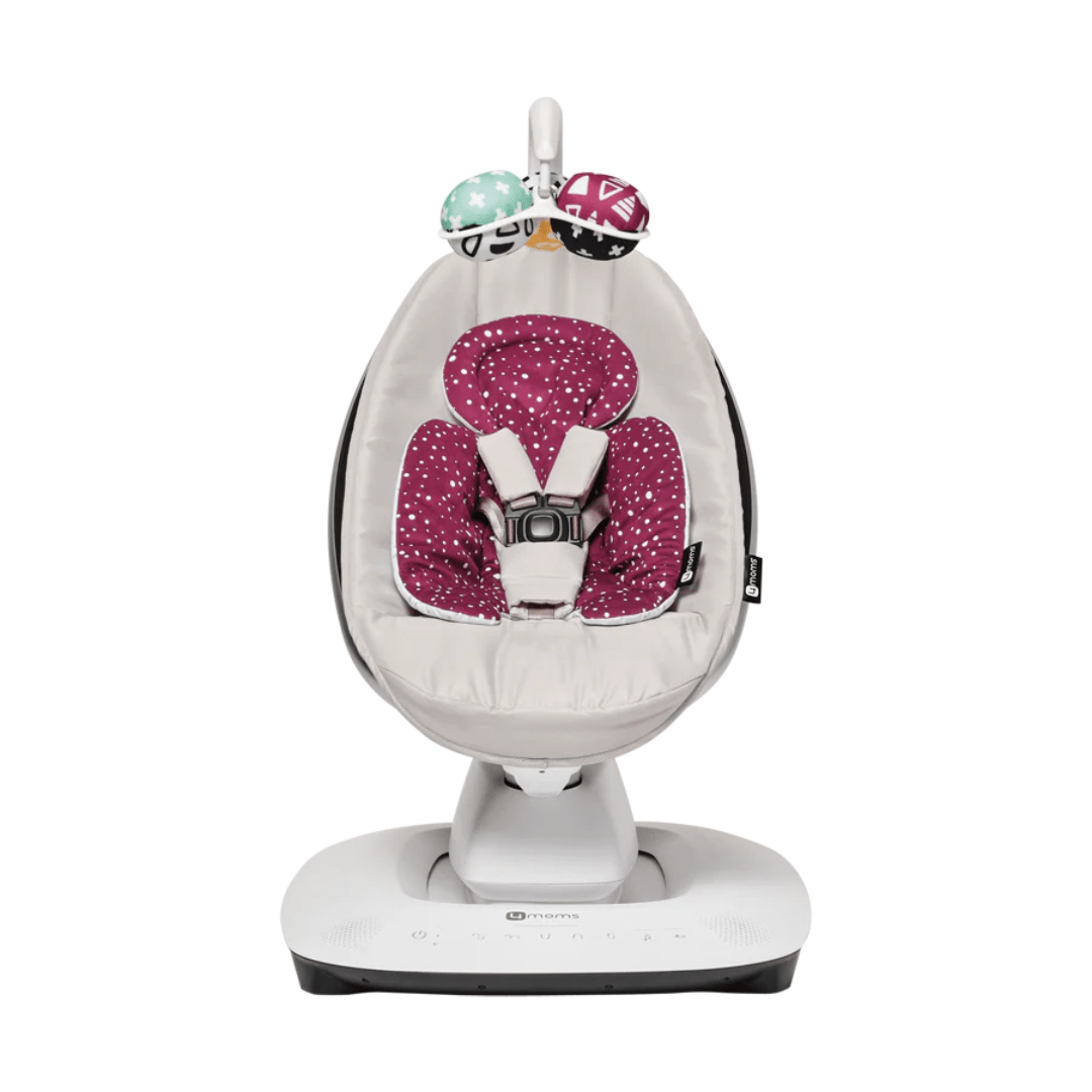 4moms Newborn Insert for Mamaroo 5 in Maroon/Plush Rocking Bouncing Cradles 22-37-007 817980017139