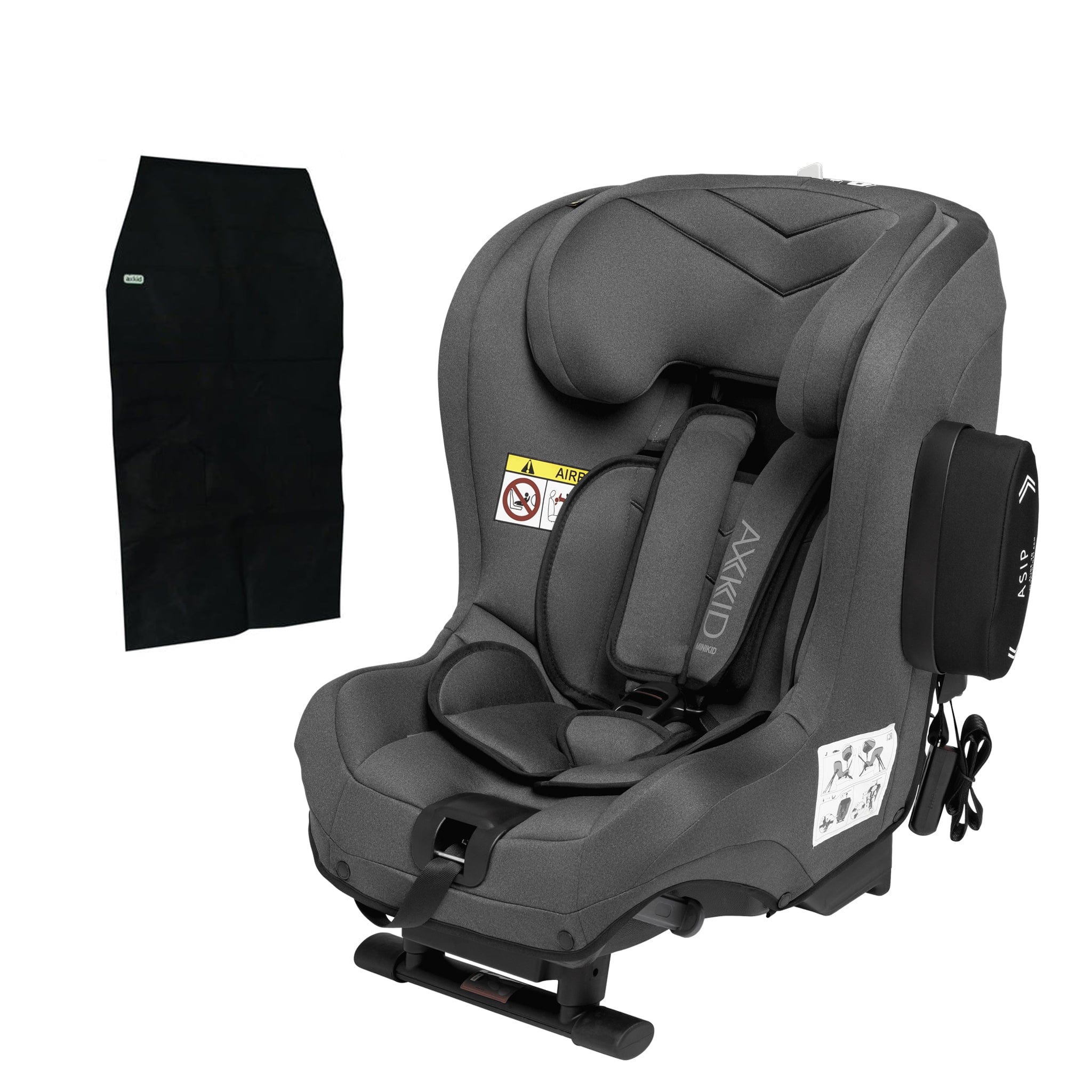 Axkid Minikid 2 - Granite Melange Premium With Free Seat Protector Extended Rear Facing Car Seats 10537-GRA-MEL 7350057585931