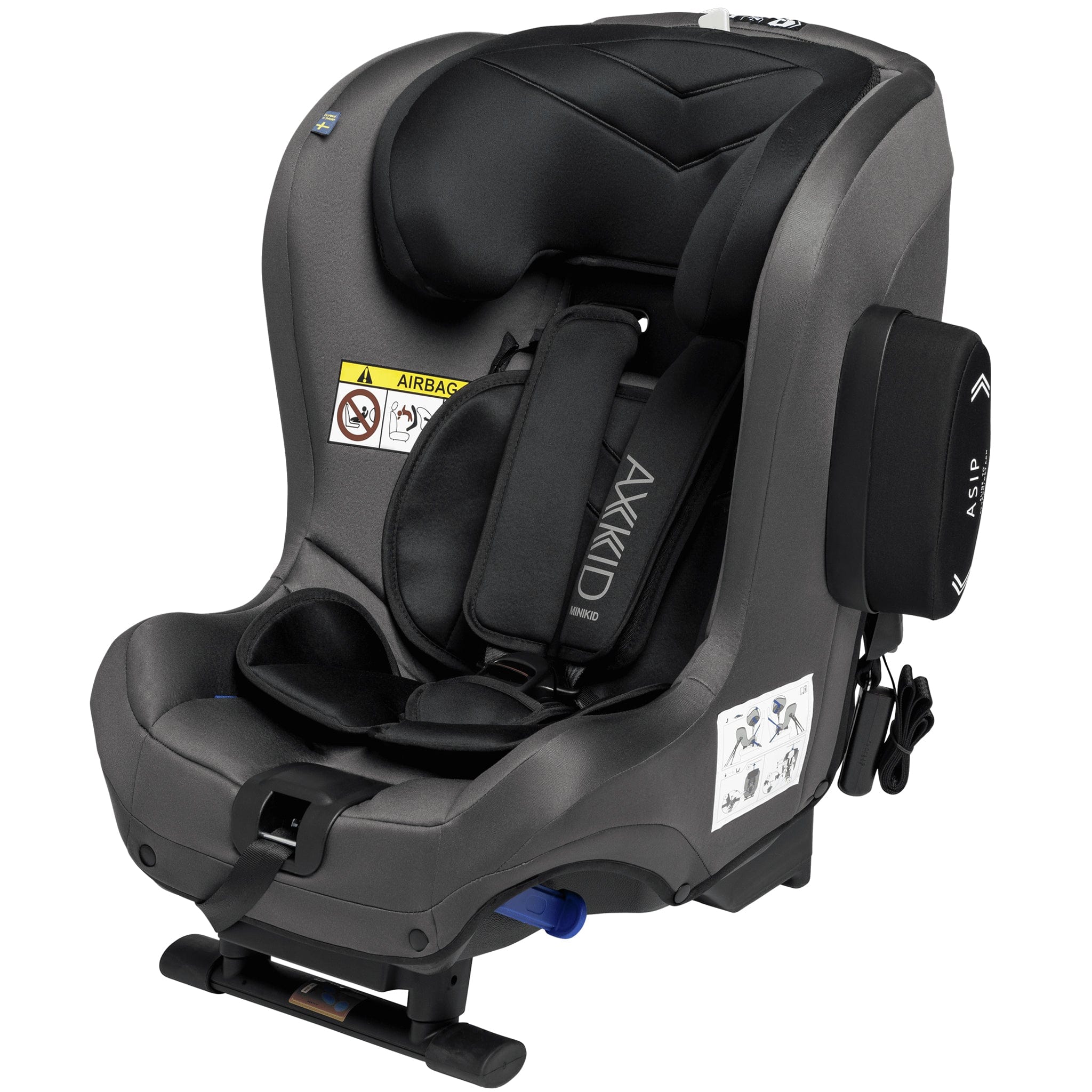 Axkid Minikid 2 - Granite With Free Mirror Extended Rear Facing Car Seats 10527-GRA 7350057585887