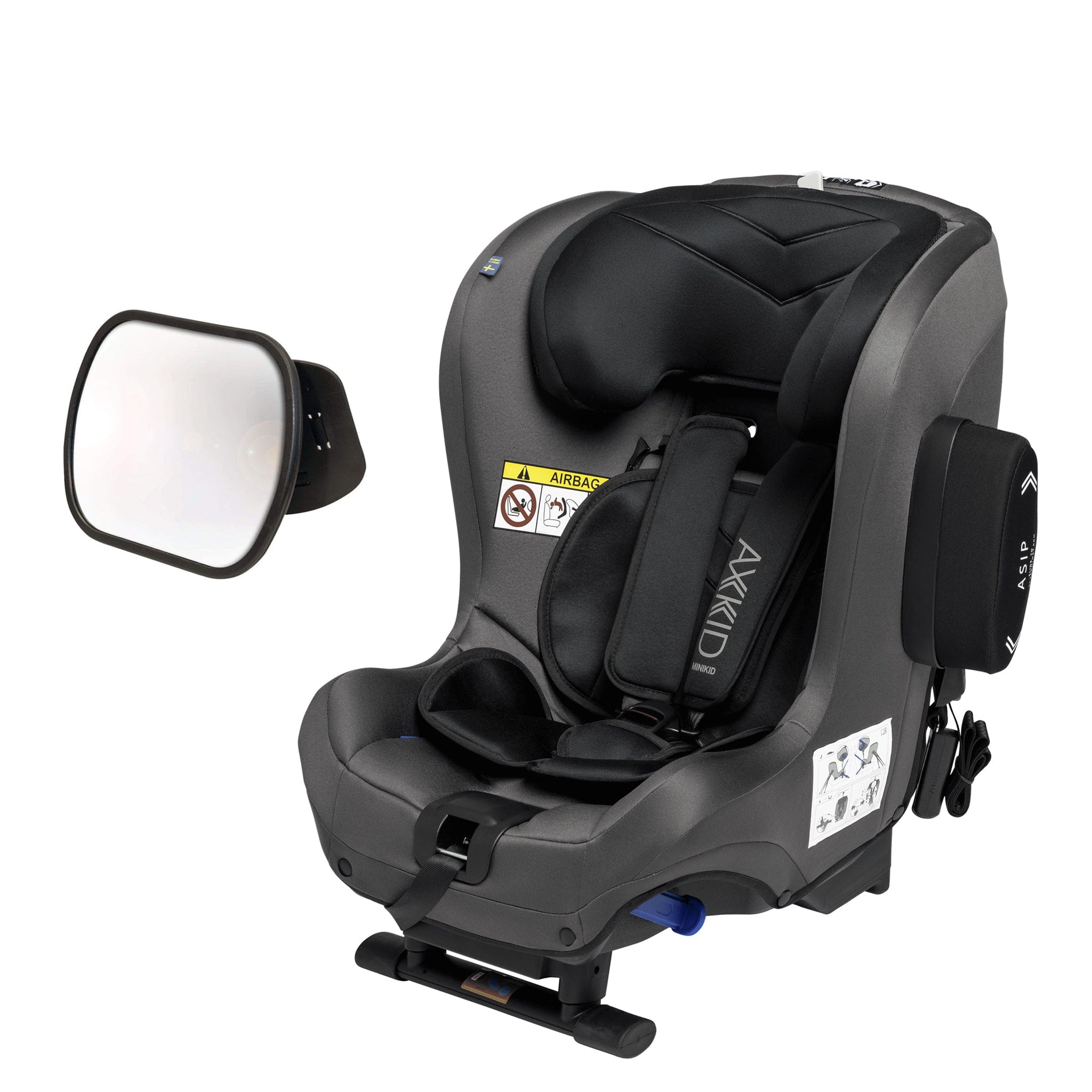 Axkid Minikid 2 - Granite With Free Mirror Extended Rear Facing Car Seats 10527-GRA 7350057585887