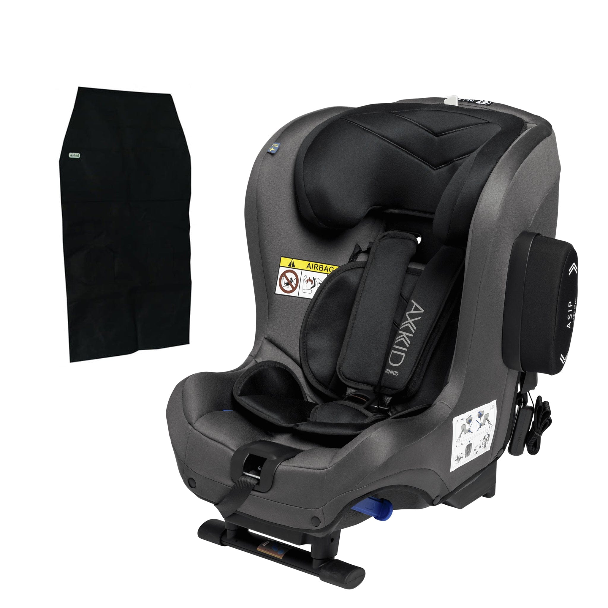 Axkid Minikid 2 - Granite With Free Seat Protector Extended Rear Facing Car Seats 10534-GRA 7350057585887