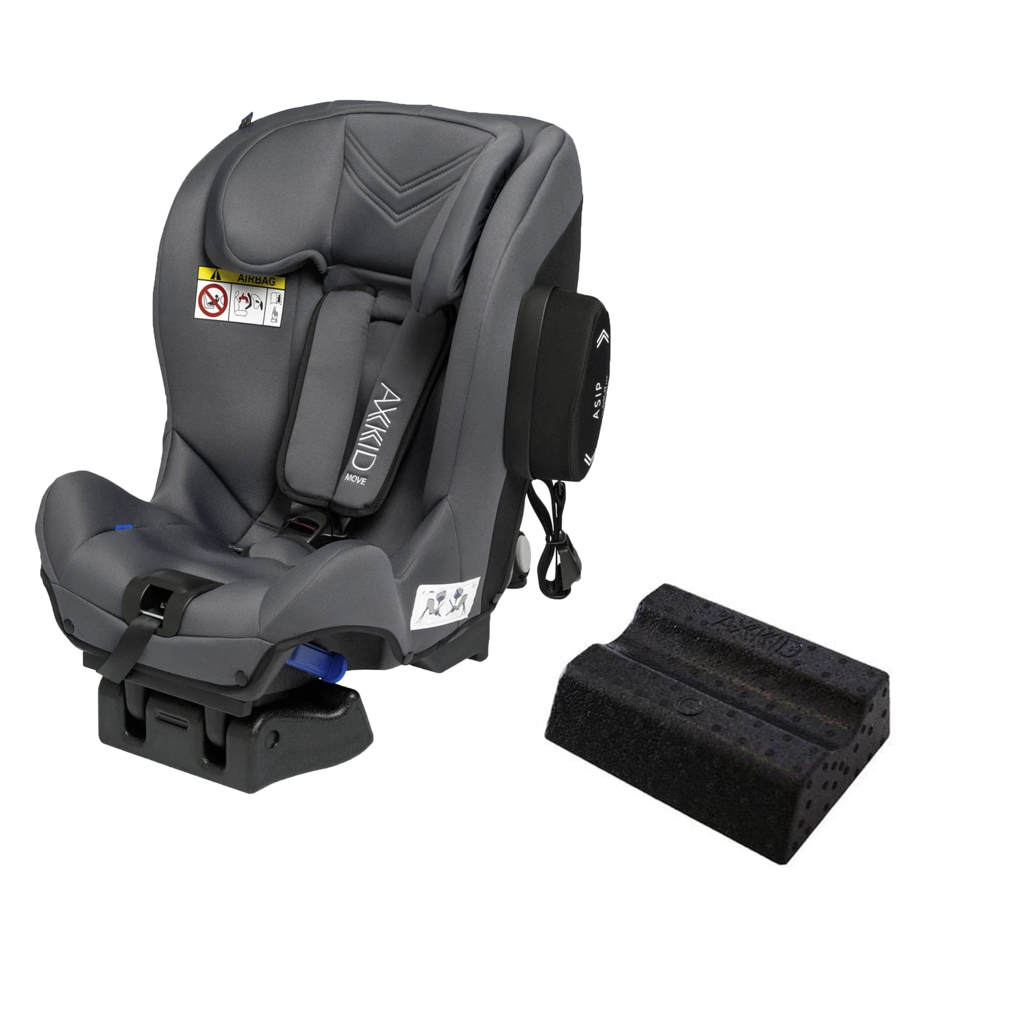 Axkid Move Car Seat Graphite with Free Accessory Extended Rear Facing Car Seats MOV-GRA-WED