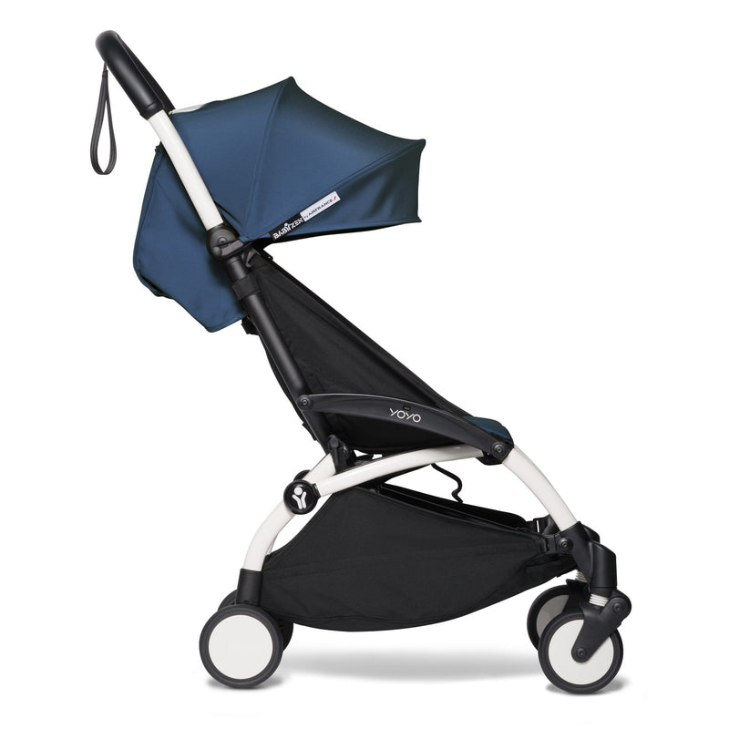 BABYZEN YOYO2 0+ Complete Bassinet Pram White/Air France Blue Baby Prams 7430-WHT-AFB 3701244000609