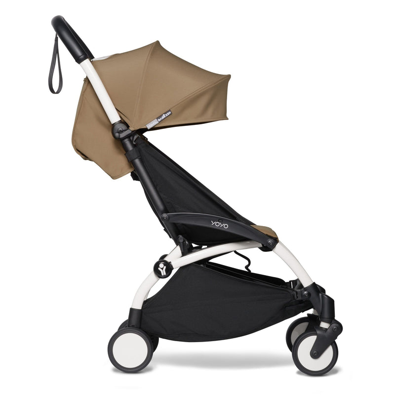BabyZen YoYo2 0+ Complete Bassinet Pram White/Toffee Baby Prams 7422-WHT-TFE 3701244000609