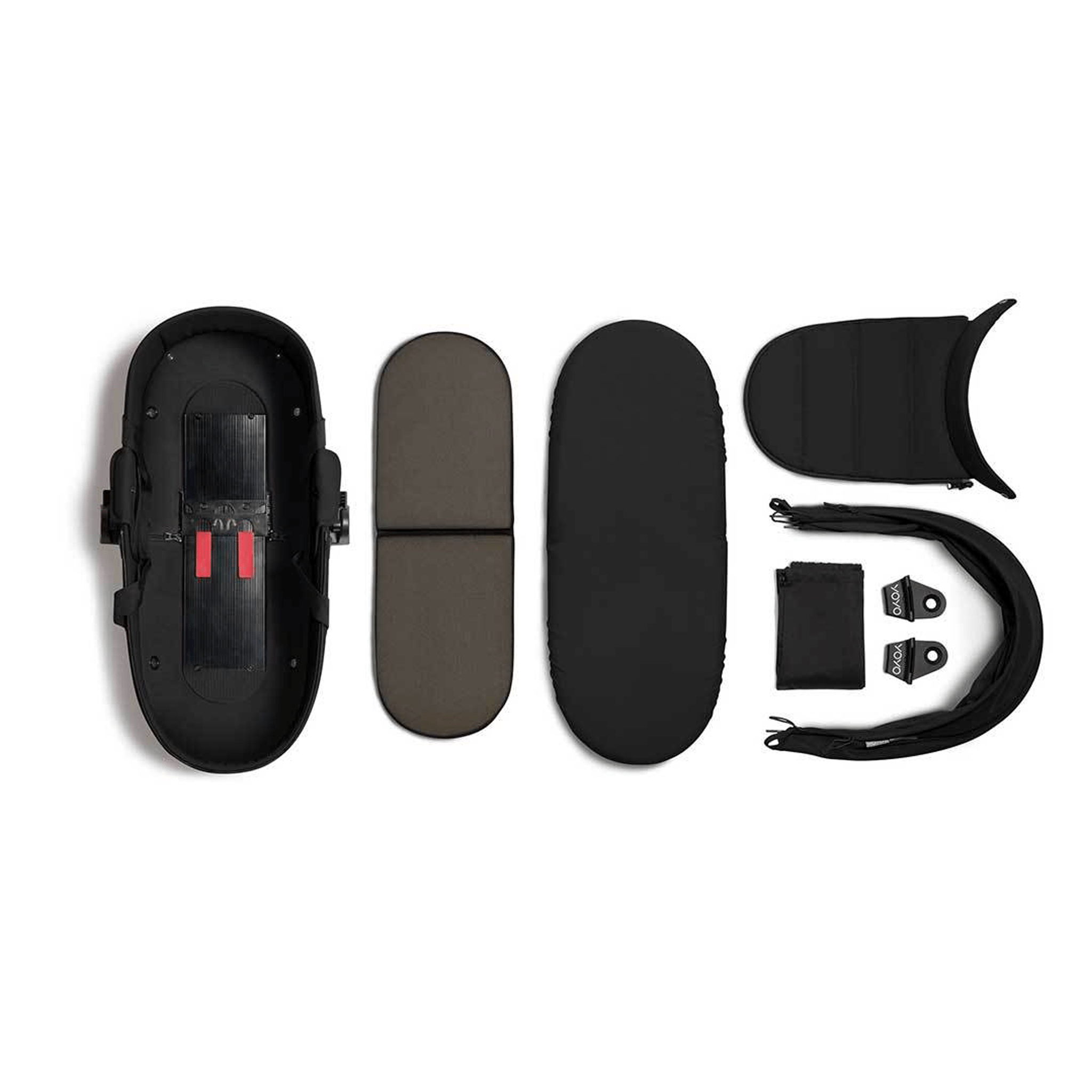 BabyZen YoYo Bassinet Black Chassis & Carrycots UK10216-05 3701244002429