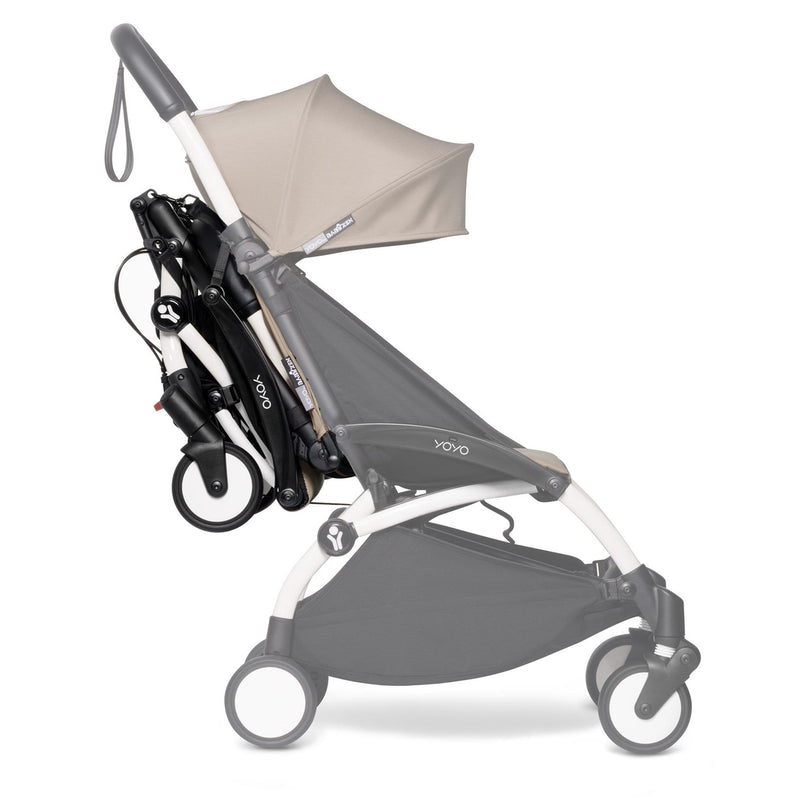 BABYZEN YOYO Connect & 6m+ Colour Pack Bundle White/Taupe Chassis & Carrycots 9333-TAU 3701244001828