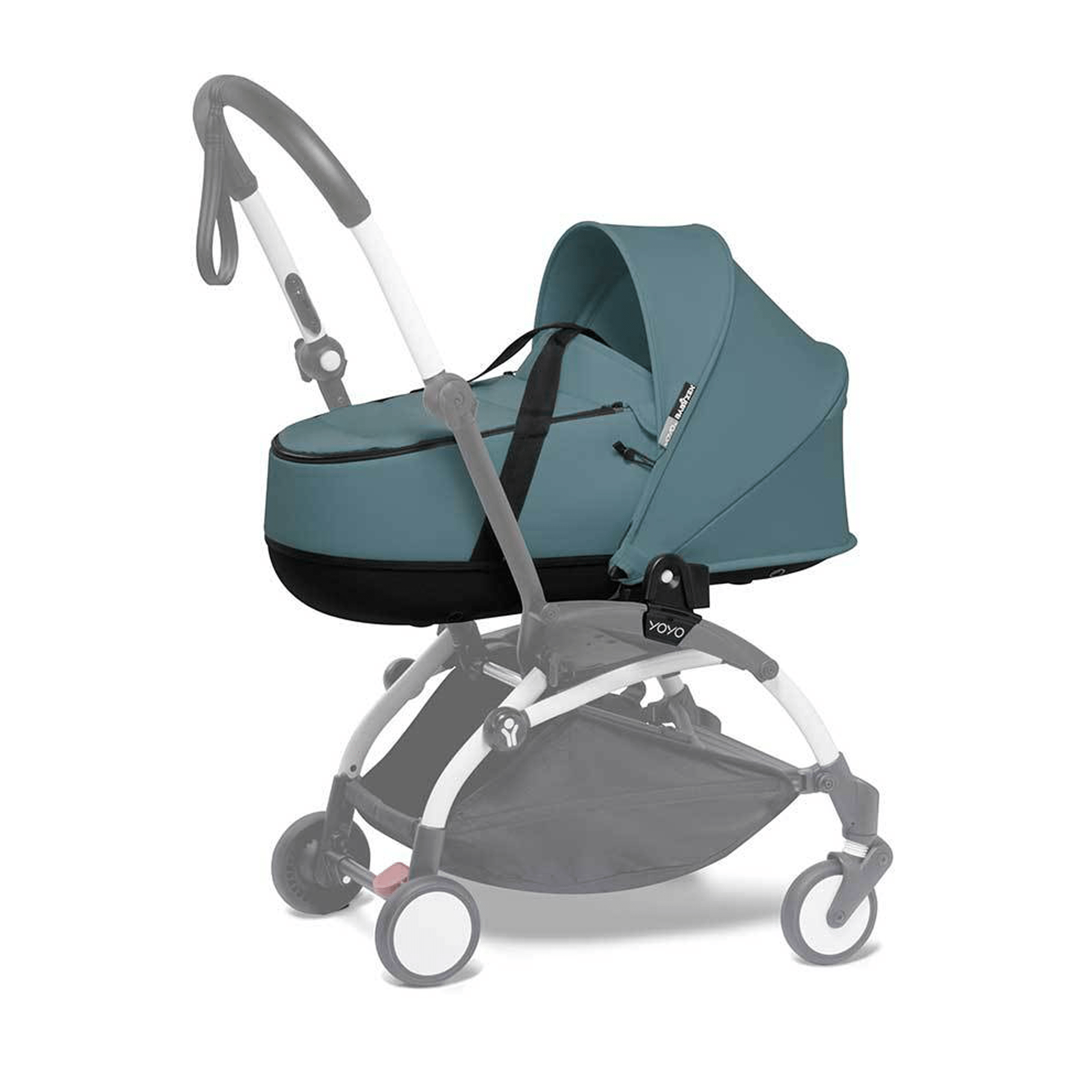 BabyZen YoYo2 0+ Complete Bassinet Pram Black/Aqua Pushchairs & Buggies 7419-BLK-AQA 3701244000616