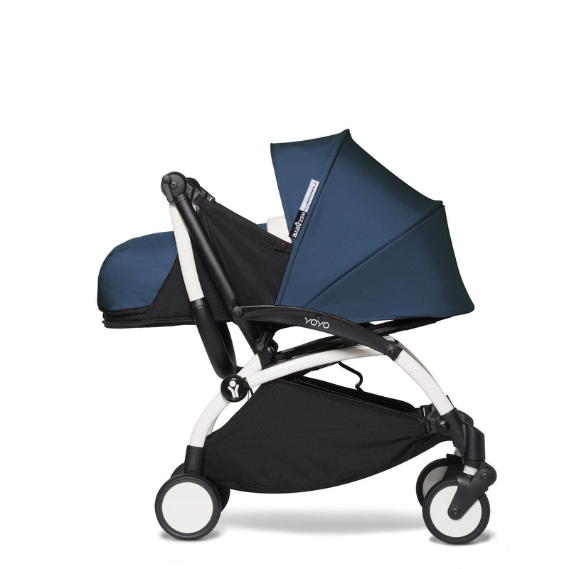 BABYZEN YOYO2 0+ Complete Stroller White/Air France Blue Pushchairs & Buggies 6519-WHT-AFB 3701244000609