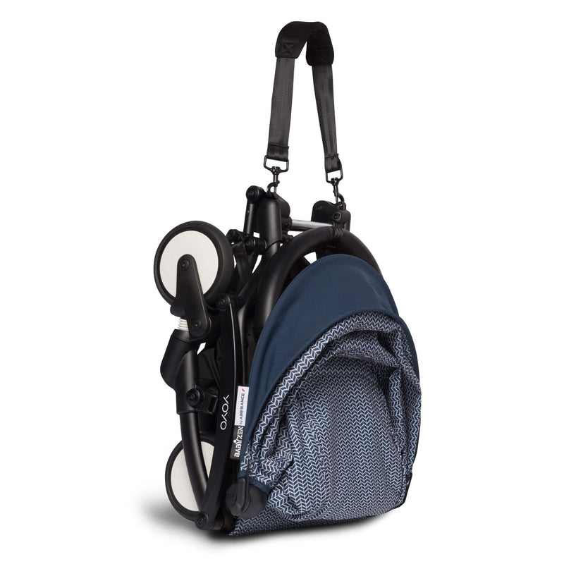 BABYZEN YOYO2 6m+ Stroller Black/Air France Blue Pushchairs & Buggies 6160-BLK-AFB 3701244000616