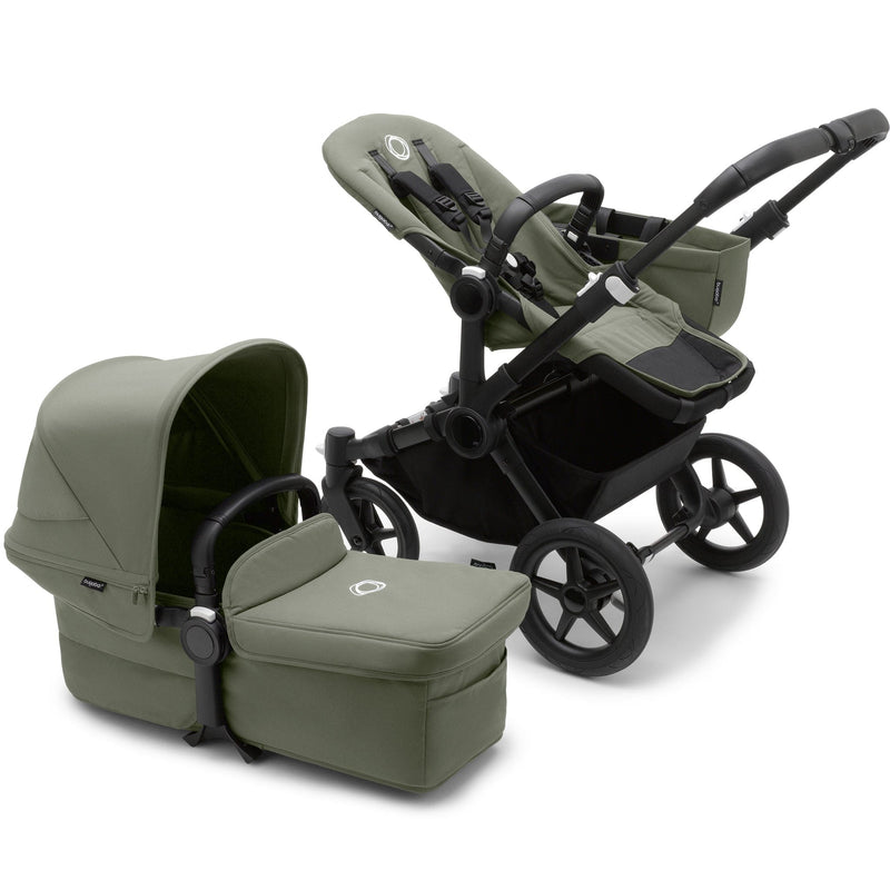 Bugaboo Donkey 5 Mono Complete in Black/Forest Green 3 Wheelers 100000008
