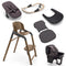 Bugaboo Giraffe Highchair Complete Newborn Bundle in Wood Grey Baby Highchairs 12270-WOO-GRY