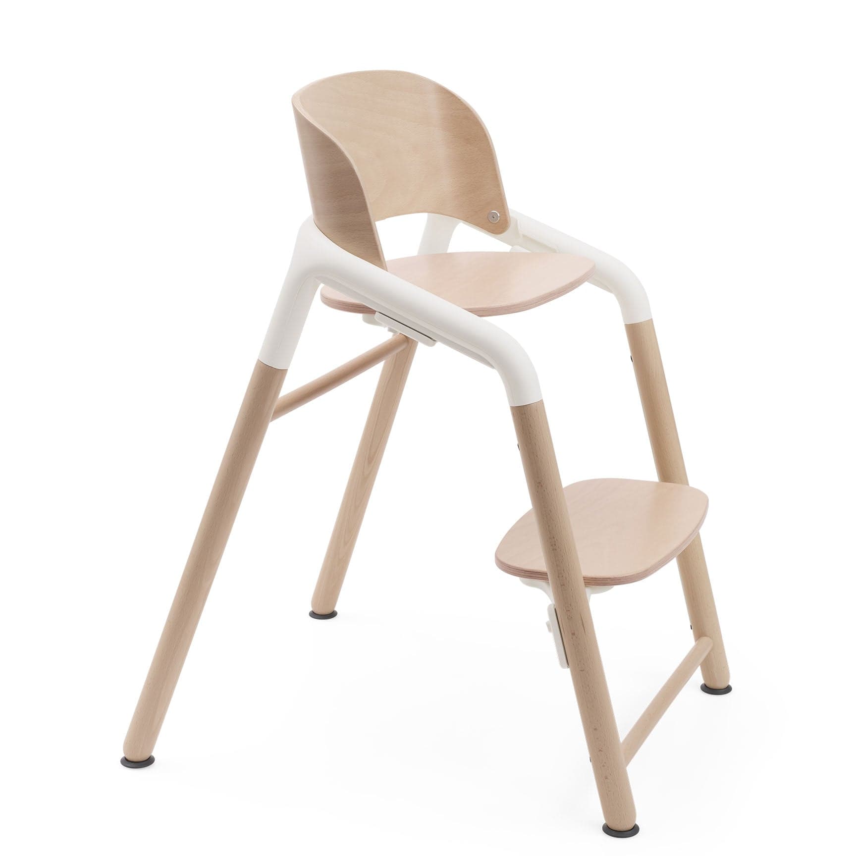 Bugaboo Giraffe Highchair Complete Newborn Bundle in Wood White Baby Highchairs 12269-WOO-WHT