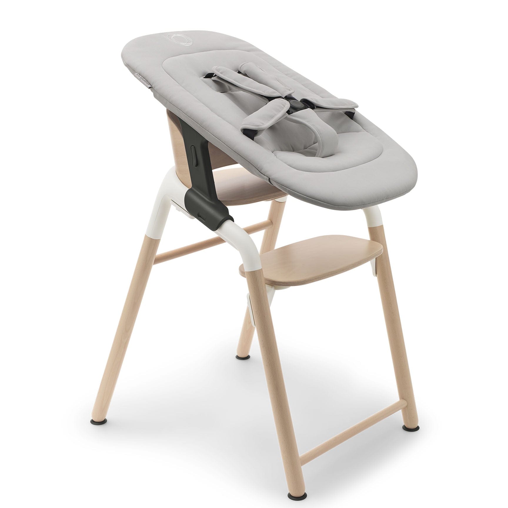 Bugaboo Giraffe Highchair Complete Newborn Bundle in Wood White Baby Highchairs 12269-WOO-WHT