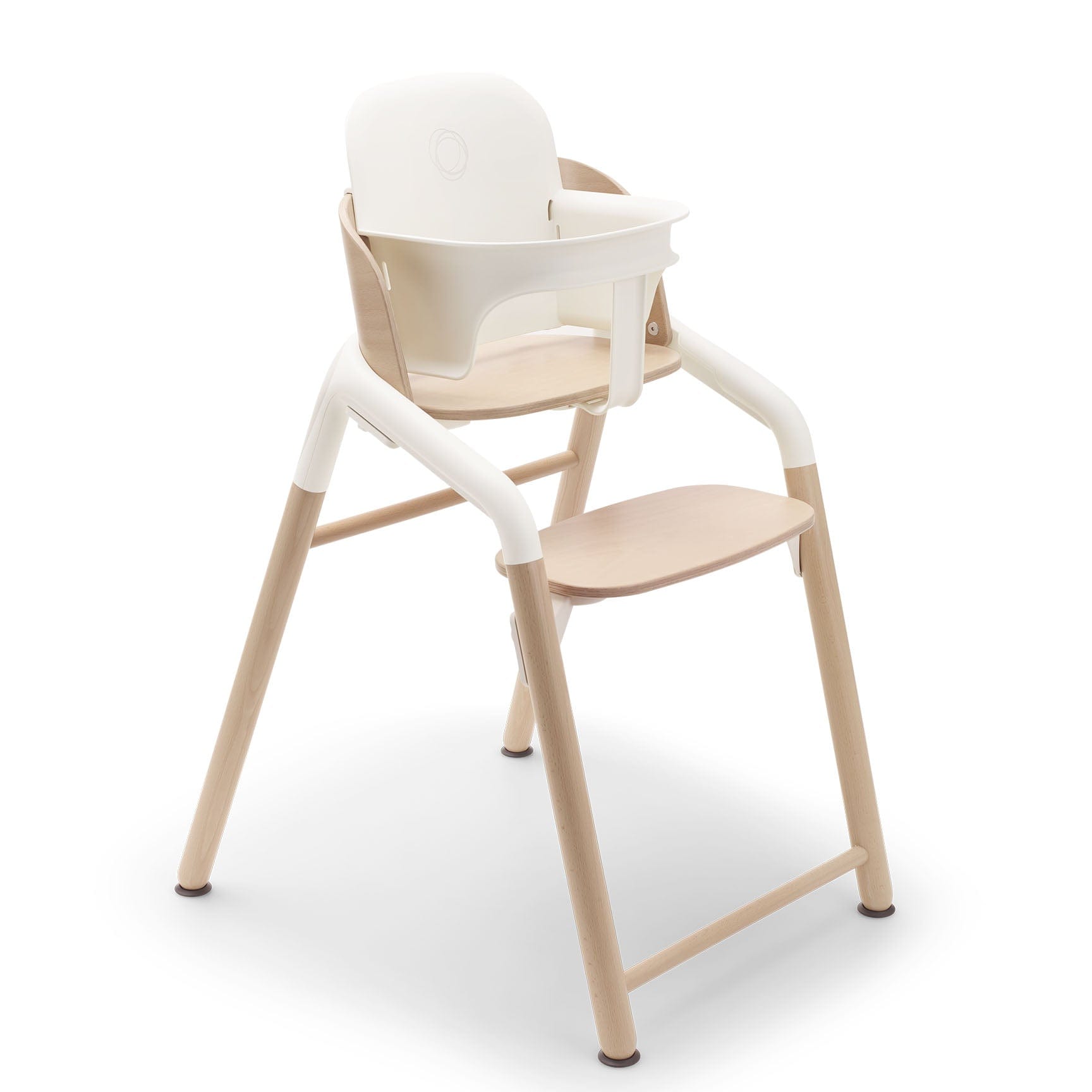 Bugaboo Giraffe Highchair Complete Newborn Bundle in Wood White Baby Highchairs 12269-WOO-WHT