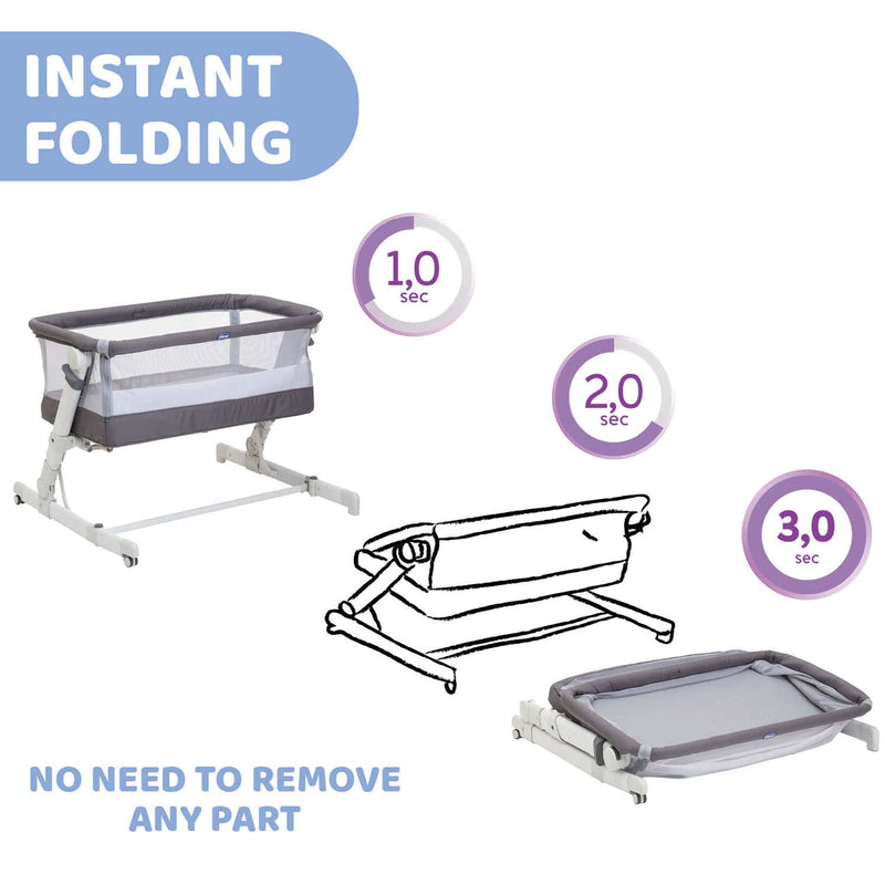 Chicco Next2Me Pop Up Bundle in Atmosphere Cribs 12093-ATM 8058664160709