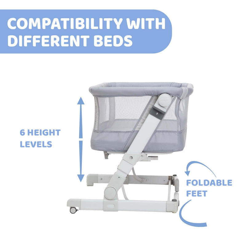 Chicco Next2Me Pop Up Bundle in Grey Mist Cribs 12091-GRY-MIS 8058664160730