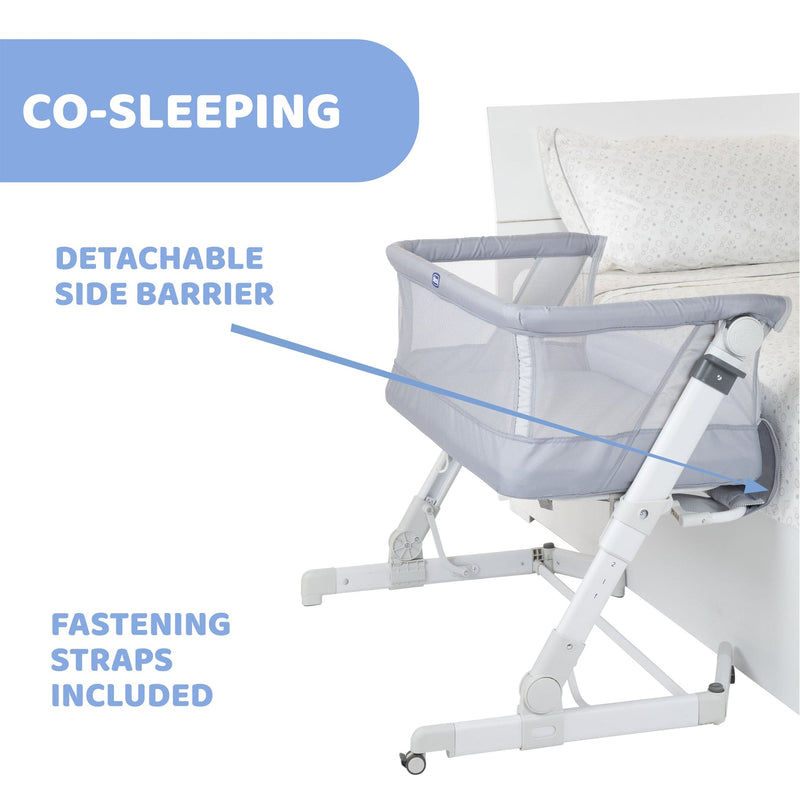 Chicco Next2Me Pop Up Bundle in Grey Mist Cribs 12091-GRY-MIS 8058664160730