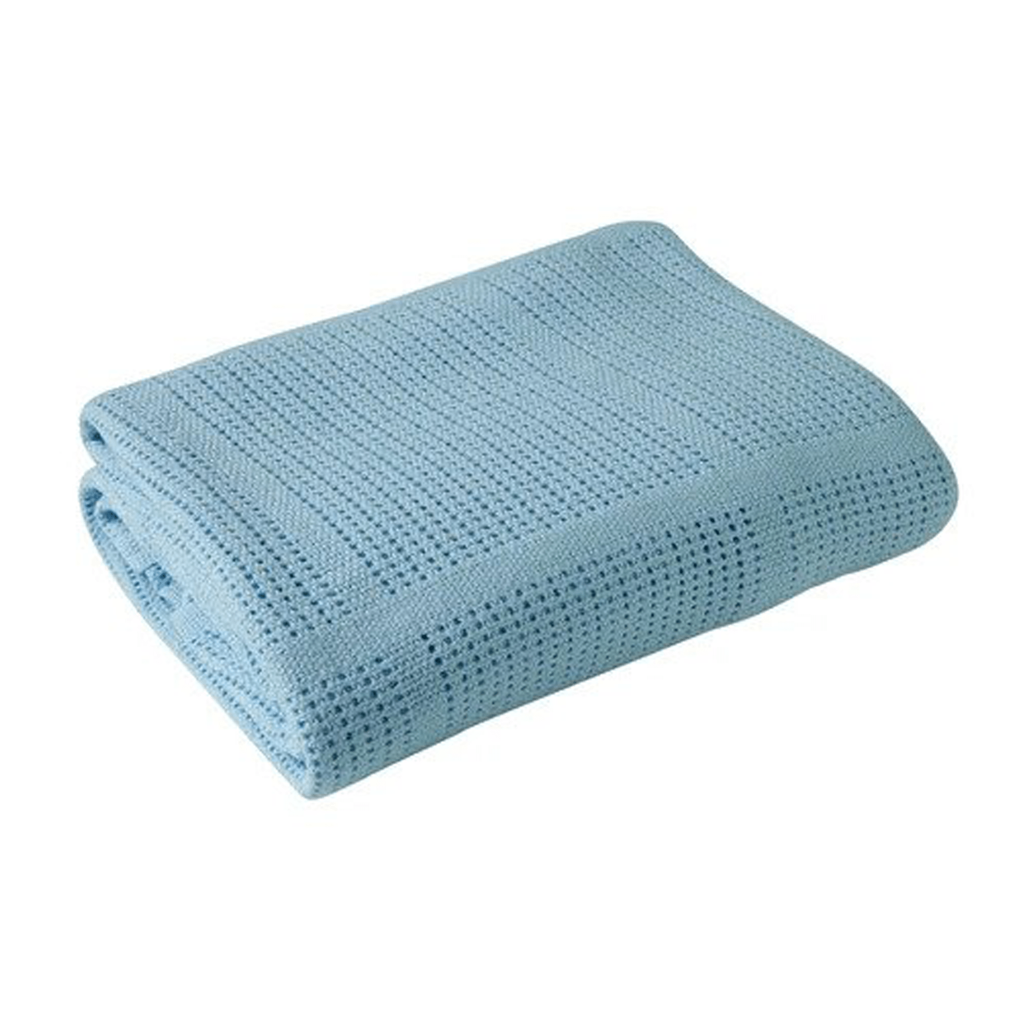 Clair De Lune Cellular Cot Blanket Blue Cot & Cot Bed Blankets CL4984BE 5033775201605