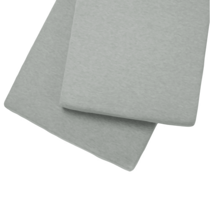 Clair de Lune Fitted Cotbed Sheet 2 Pack Grey Cot & Cot Bed Sheets CL3029GY 5033775001601