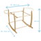 Clair de Lune Deluxe Rocking Moses Stand Natural Moses Baskets & Stands cl4281NL 5033775089807