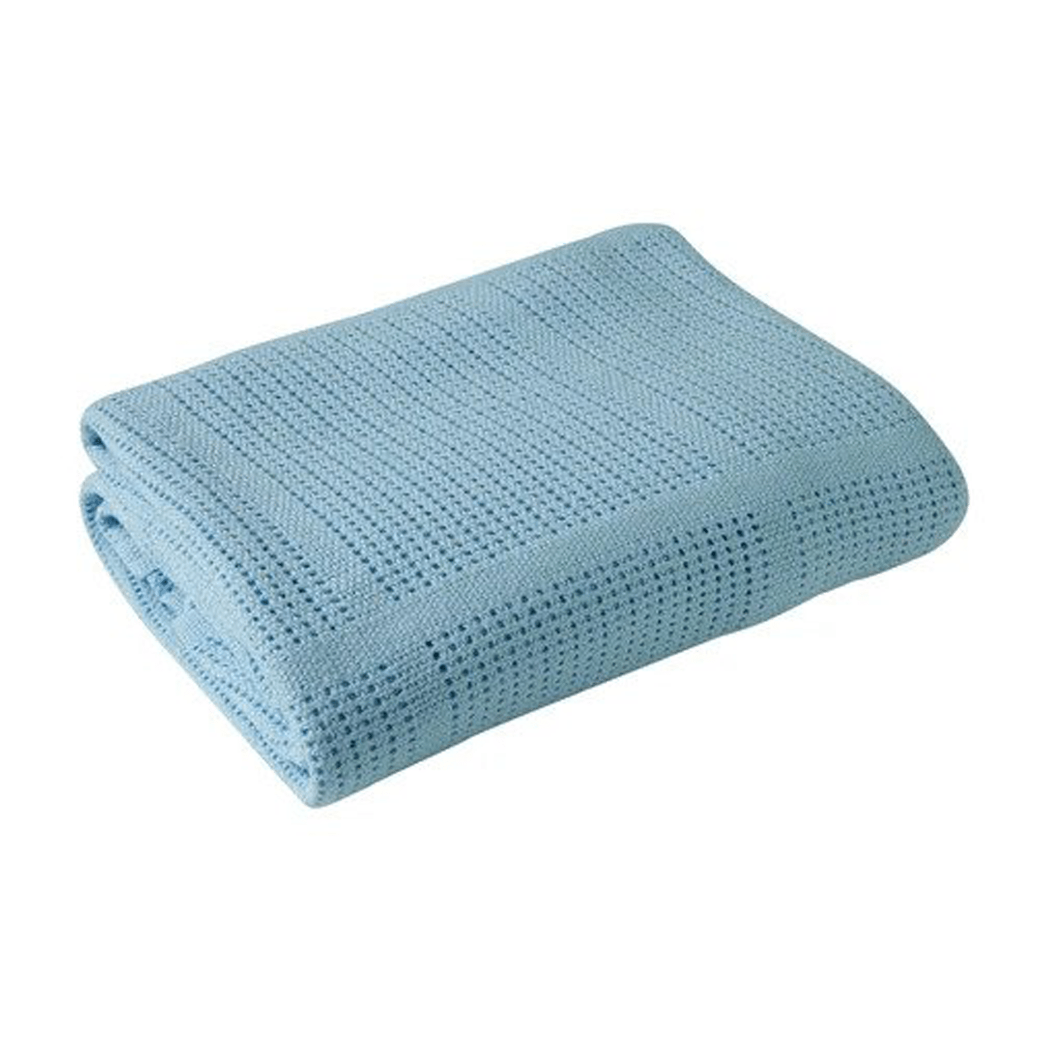 Clair De Lune Cellular Pram Blanket Blue Pram & Moses Blankets CL4982b 5033775179003