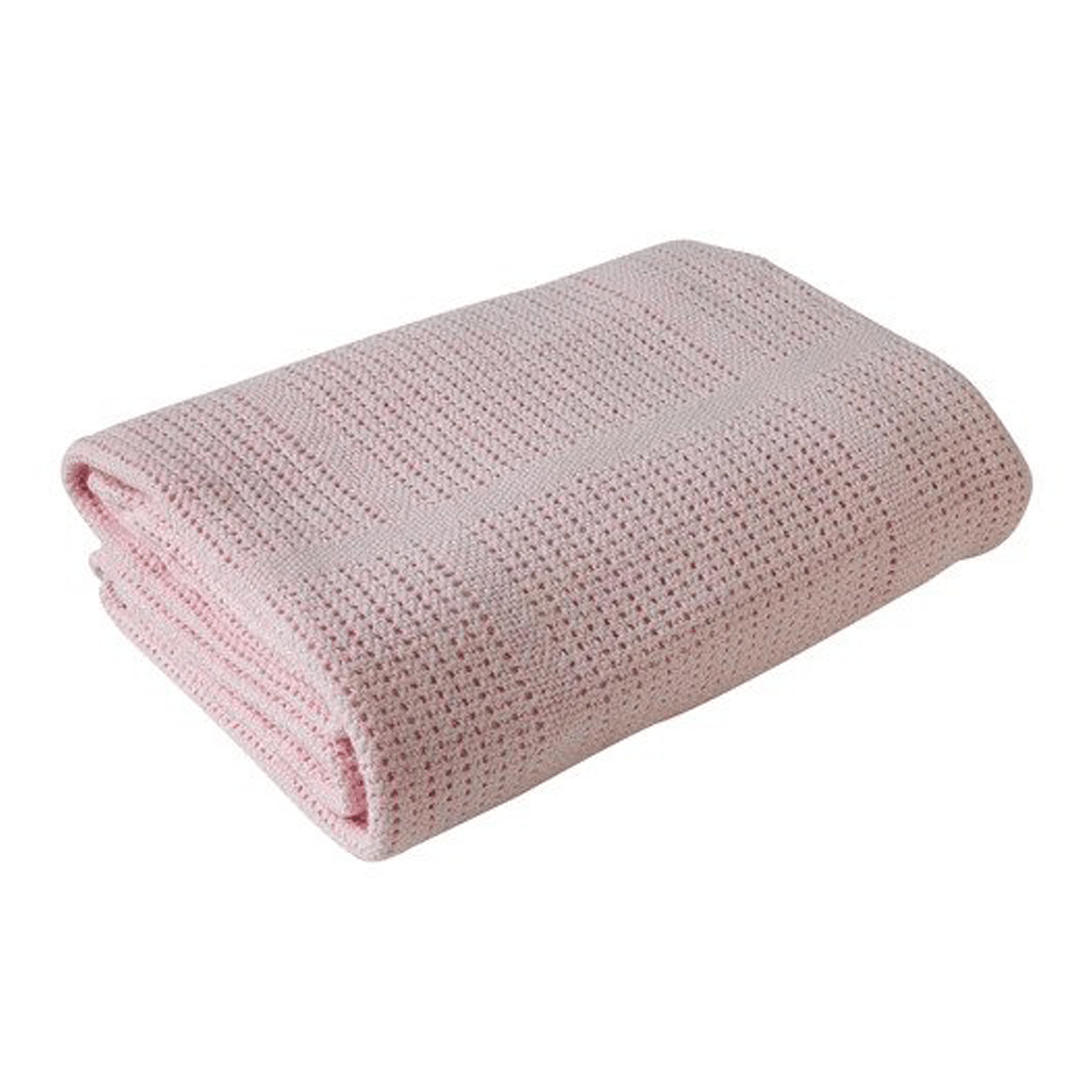 Clair de Lune Cellular Pram Blanket Pink