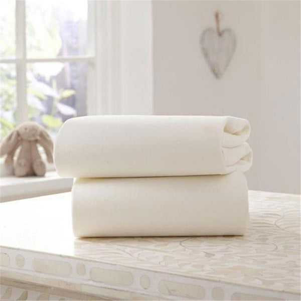 Clair De Lune Moses Fitted Sheet 2 Pack Cream Pram & Moses Sheets CL3503i 5033775015707