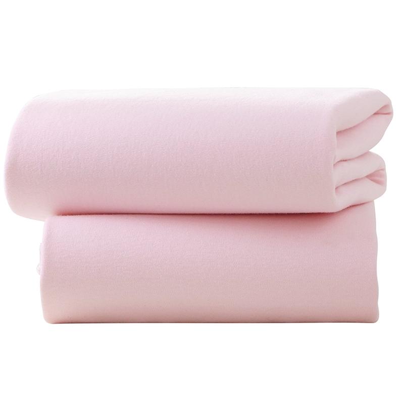 Clair de Lune Pram Fitted Sheet 2 Pack Pink
