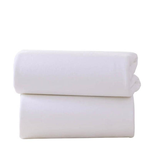 Clair de Lune Pram Fitted Sheet 2 Pack White