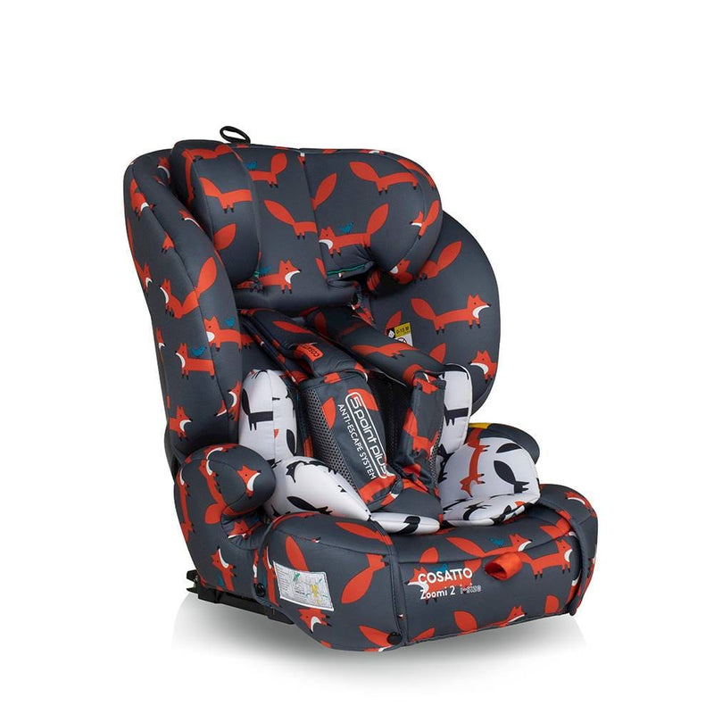 Cosatto Zoomi 2 i-Size Group 123 Car Seat in Charcoal Mister Fox Car Seats CT5265 5021645067000