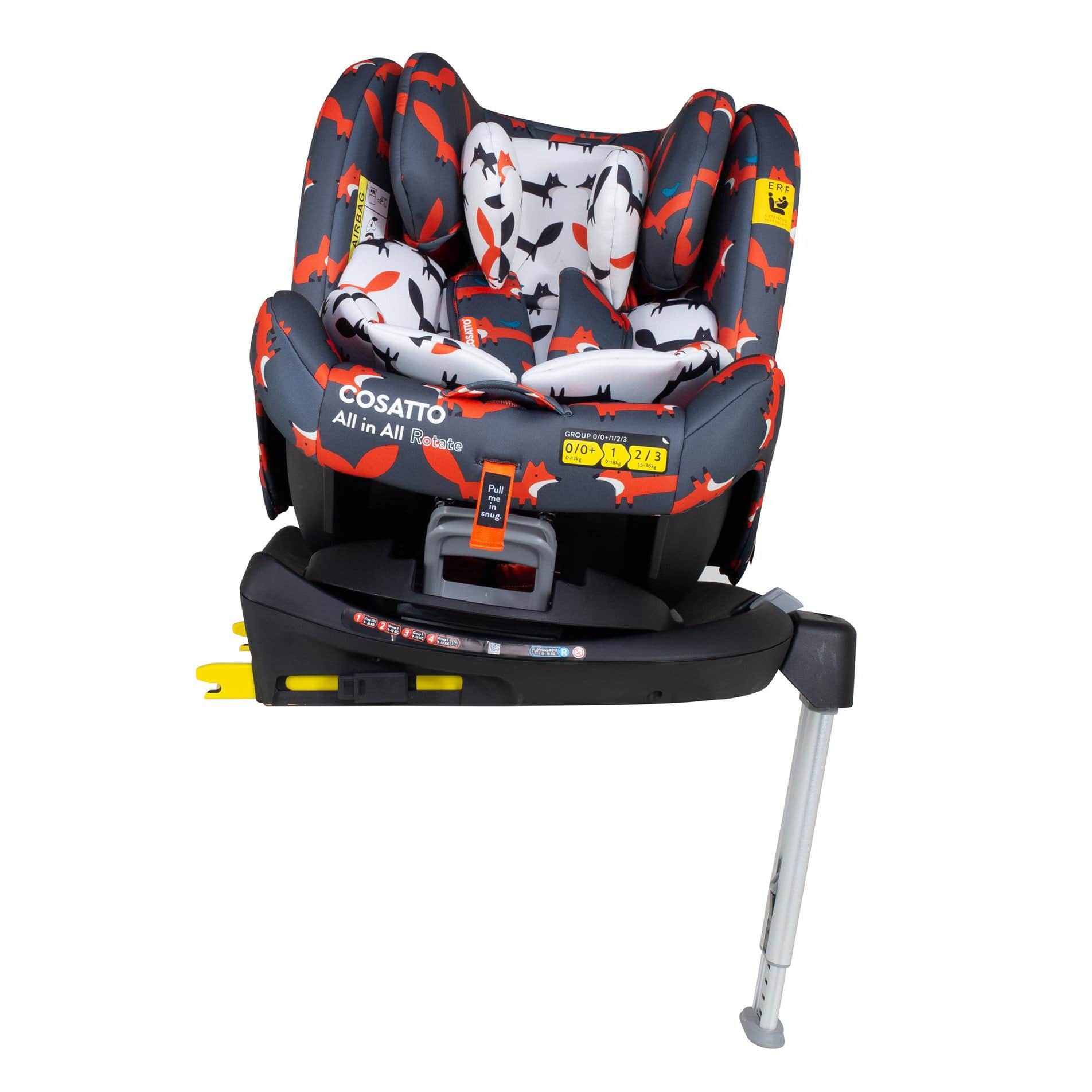 Cosatto All in All Rotate Charcoal Mister Fox Combination Car Seats CT4856 5021645062913