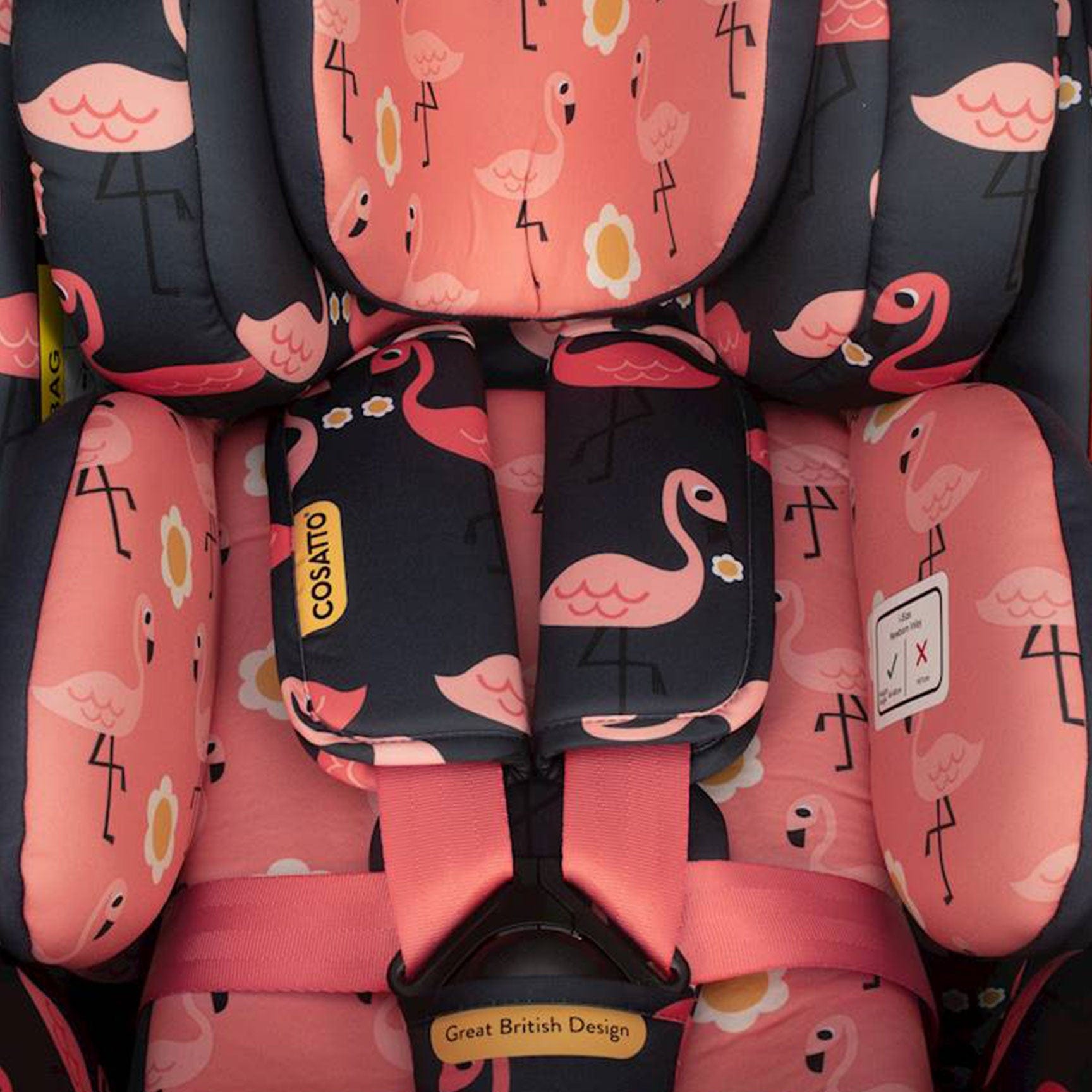 Cosatto Come and Go i-Size Rotate Pretty Flamingo. i-Size Car Seats CT5037 5021645064726