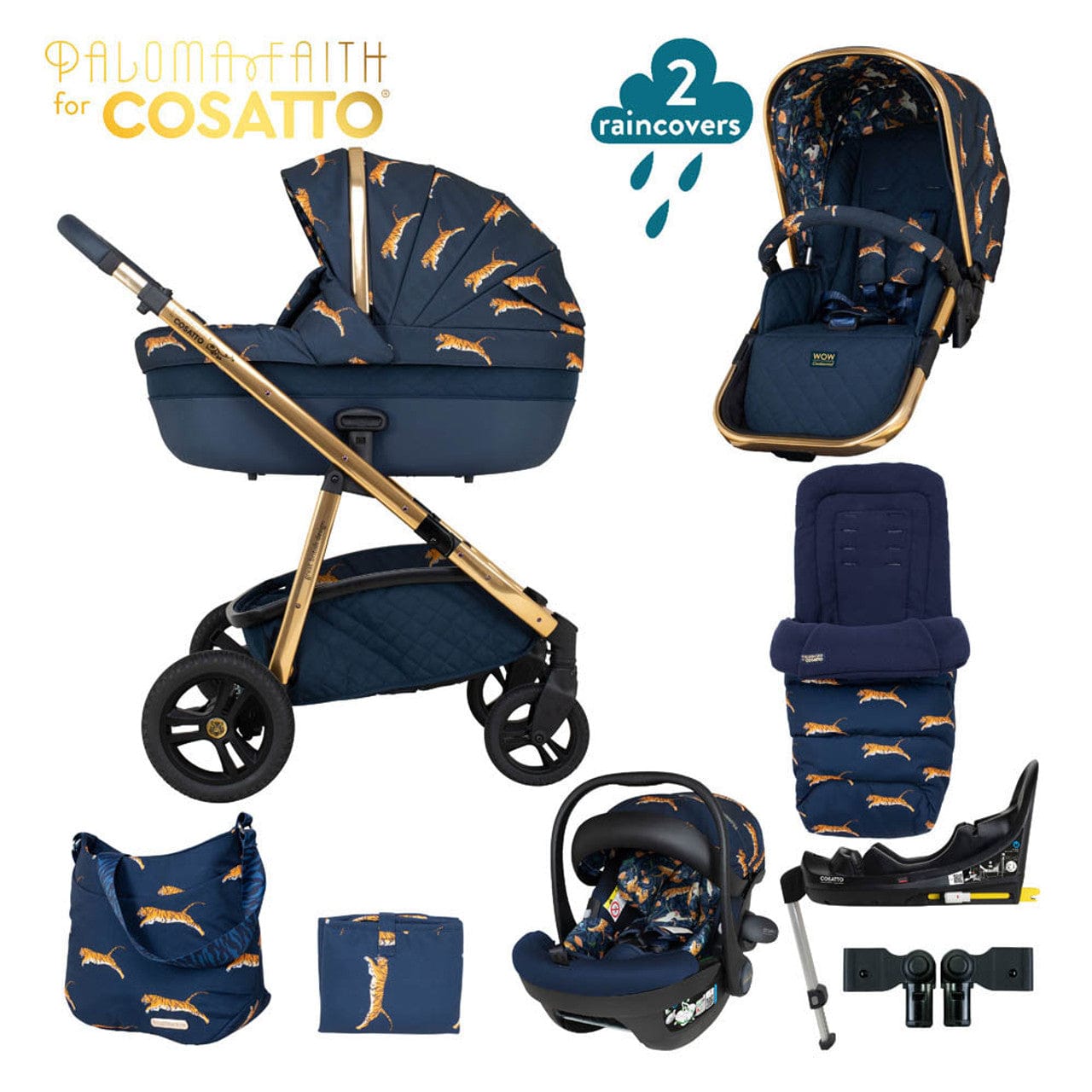 Cosatto Wow Continental Acorn Everything Bundle On The Prowl Travel Systems CT5313 5021645067482